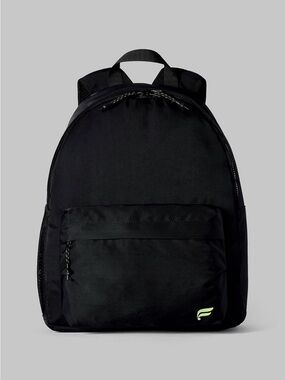 Fabletics Black Backpack with Neon Logo